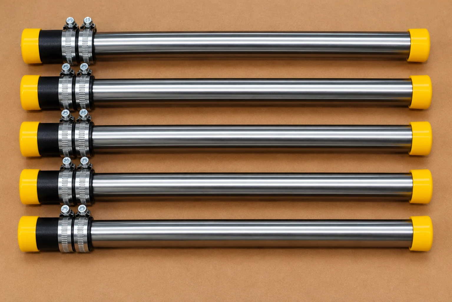 Harco tube assemblies with yellow end caps